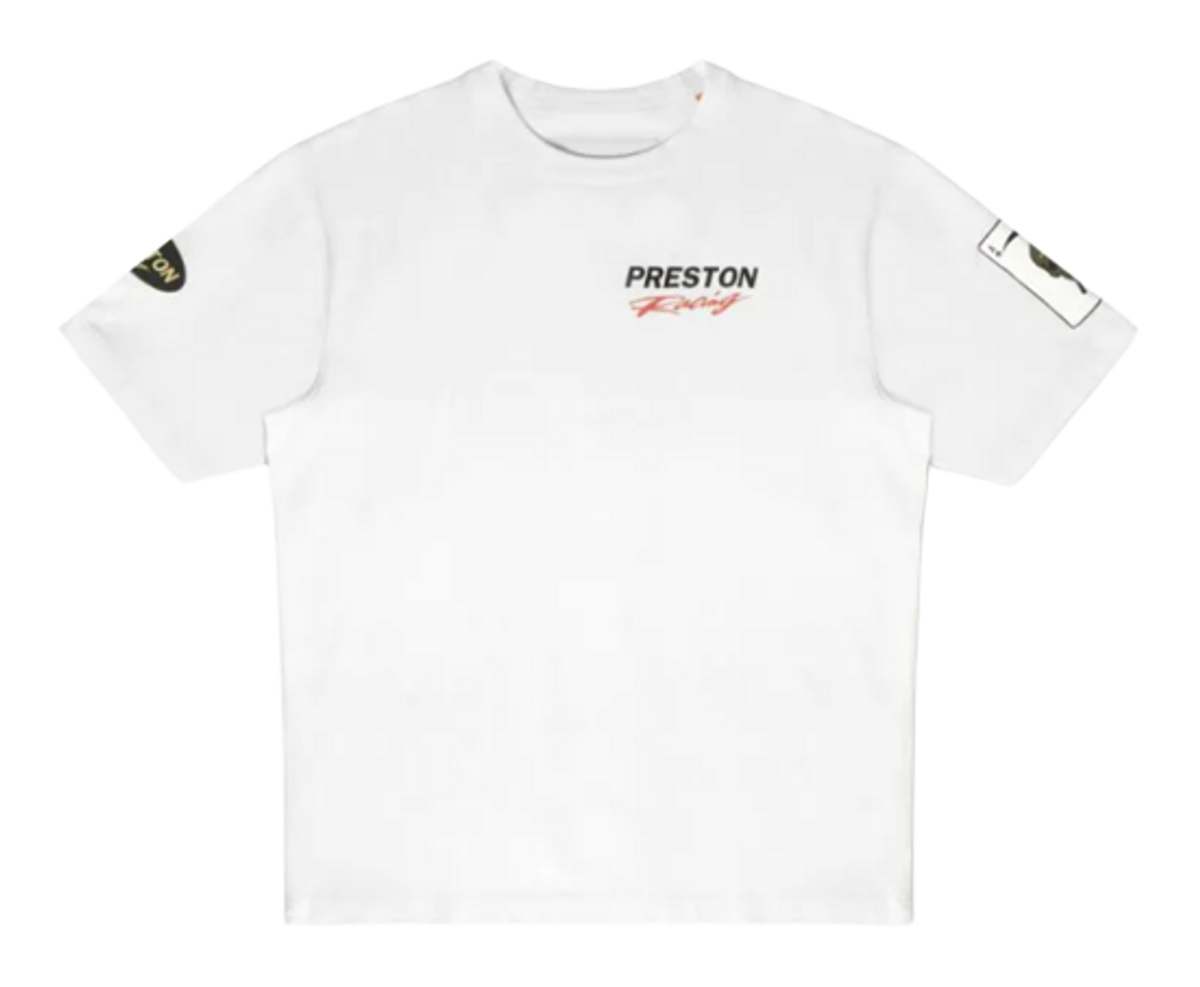 Heron Preston White Racing Logo T-Shirt