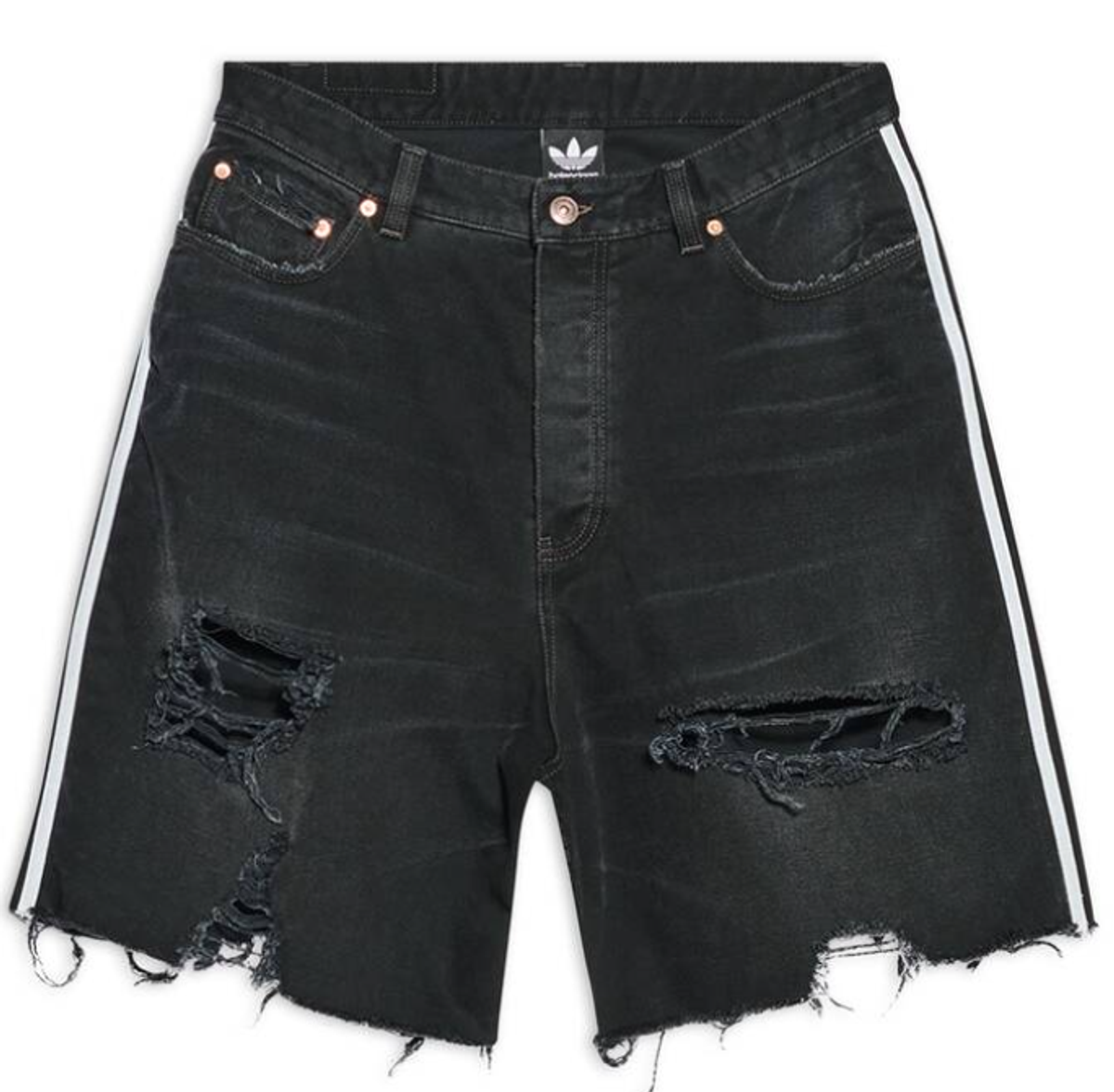 Adidas × Balenciaga Black Baggy Shorts