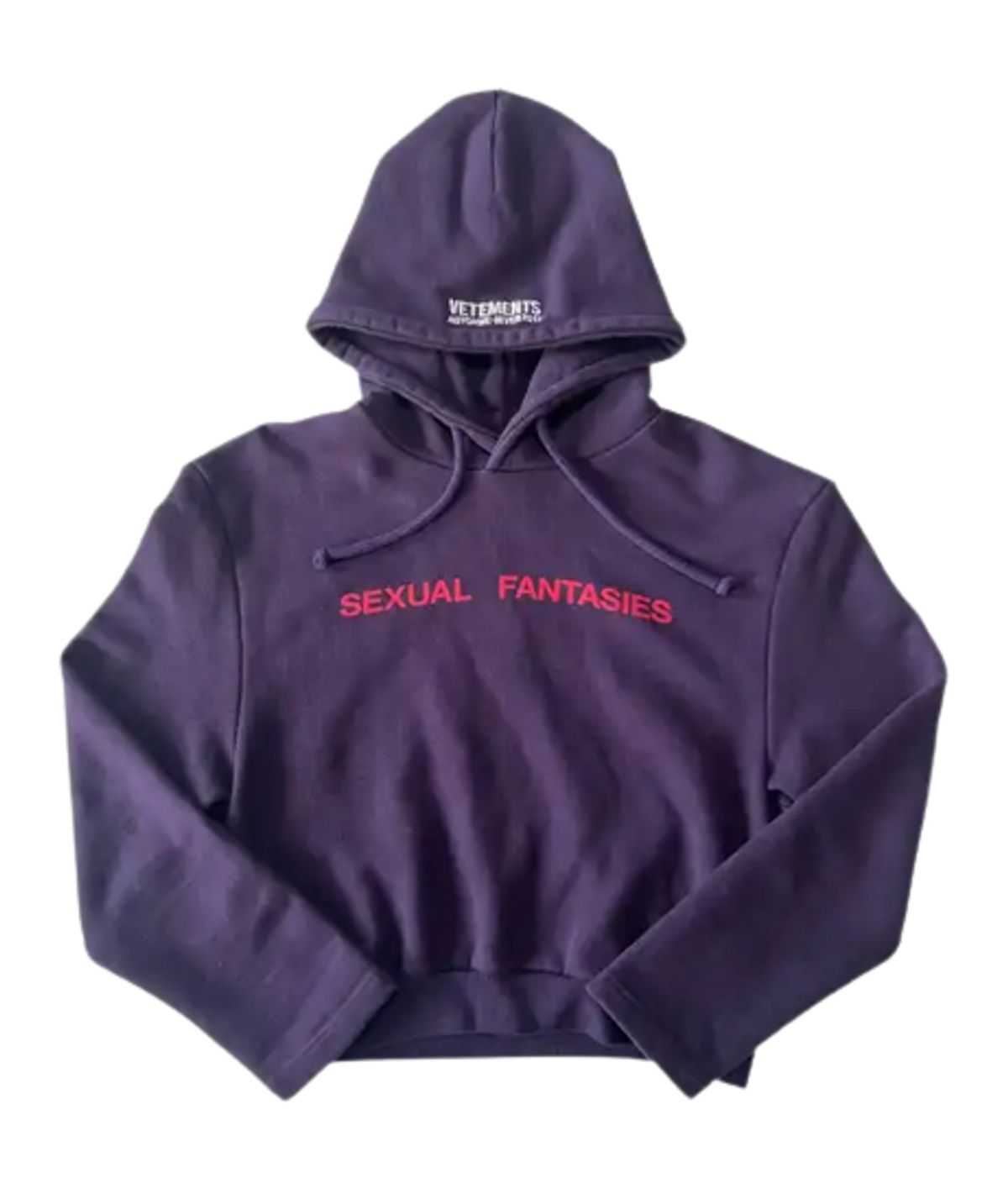 Vetements Purple Sexual Fantasies Hoodie | WHAT’S ON THE STAR?