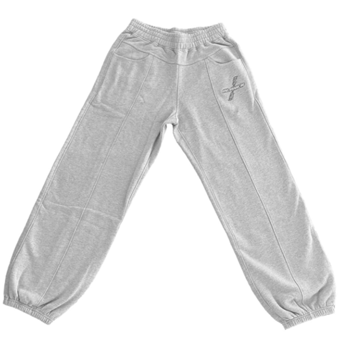Olivier Rogers Cross Logo Grey Sweatpants