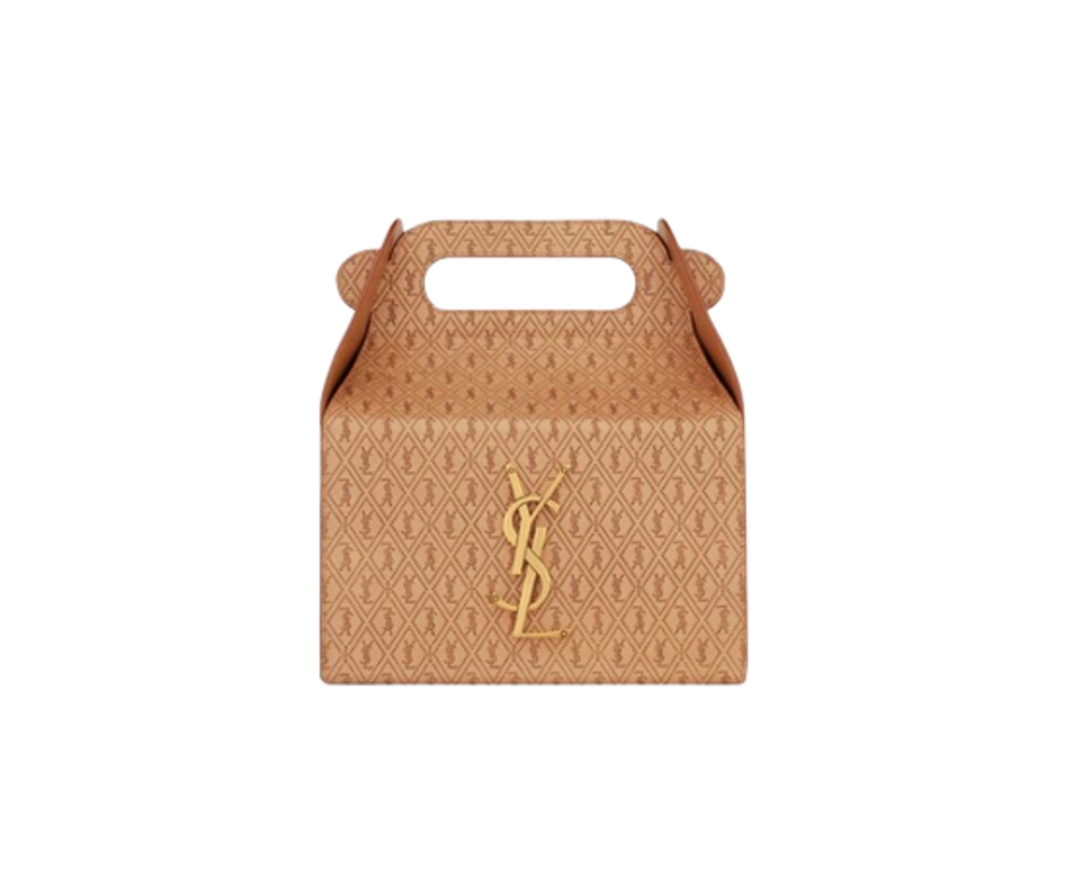 Saint Laurent Take-Away Vegetable-Tanned Leather Box
