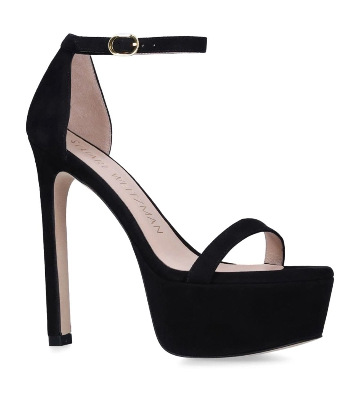 Stuart Weitzman Leather Nudist Hollywood Sandals