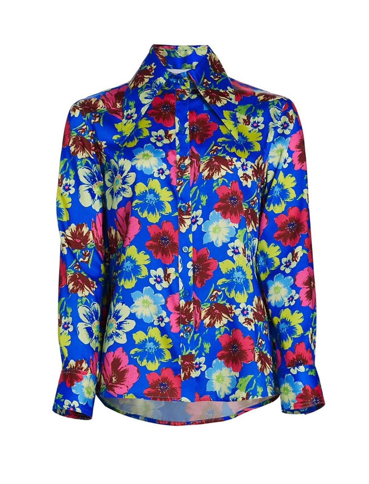 Christopher John Rogers Garden Floral Button-Front Shirt