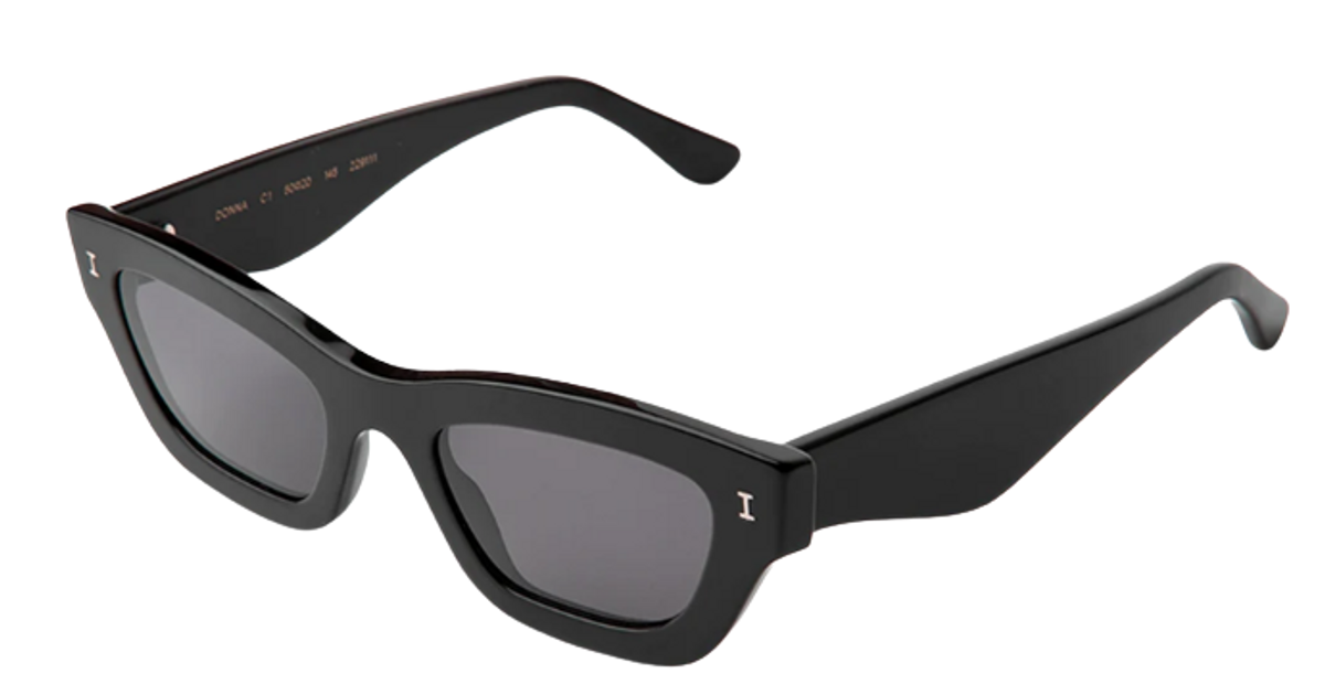 Illesteva Donna Black Grey Sunglasses