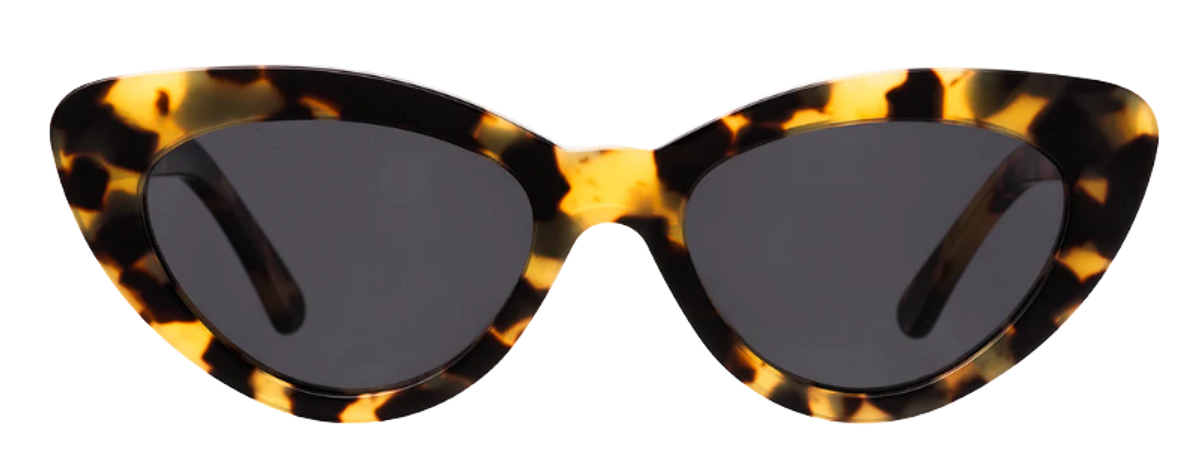 Illesteva Pamela Tortoise Grey Flat Sunglasses