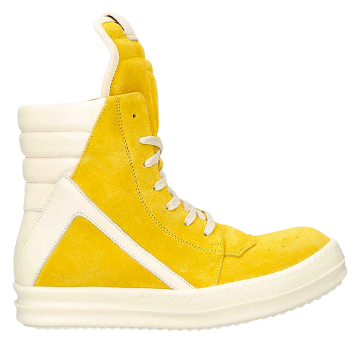 Rick Owens Geobasket Hi-Top Leather Sneakers