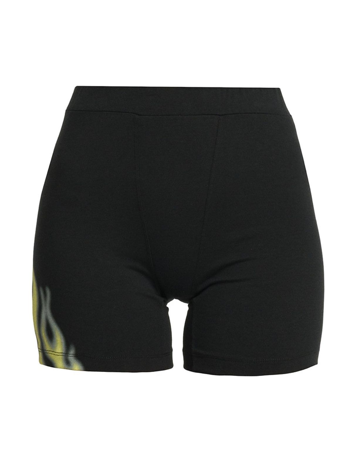 Heron Preston Flame-Print Cotton-Blend Cycling Shorts