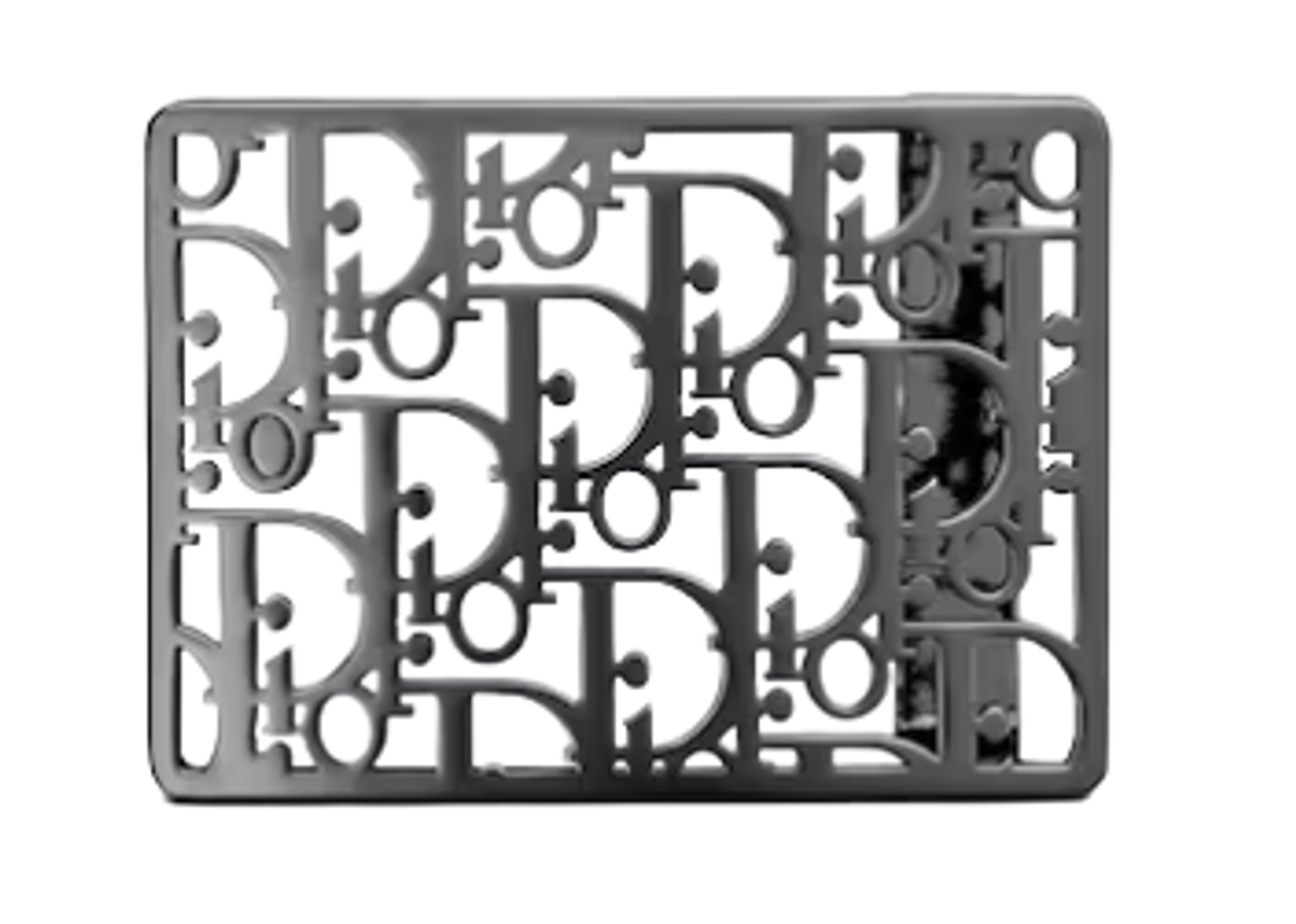 Dior Oblique Cosmo Ruthenium Finish Brass Belt Buckle