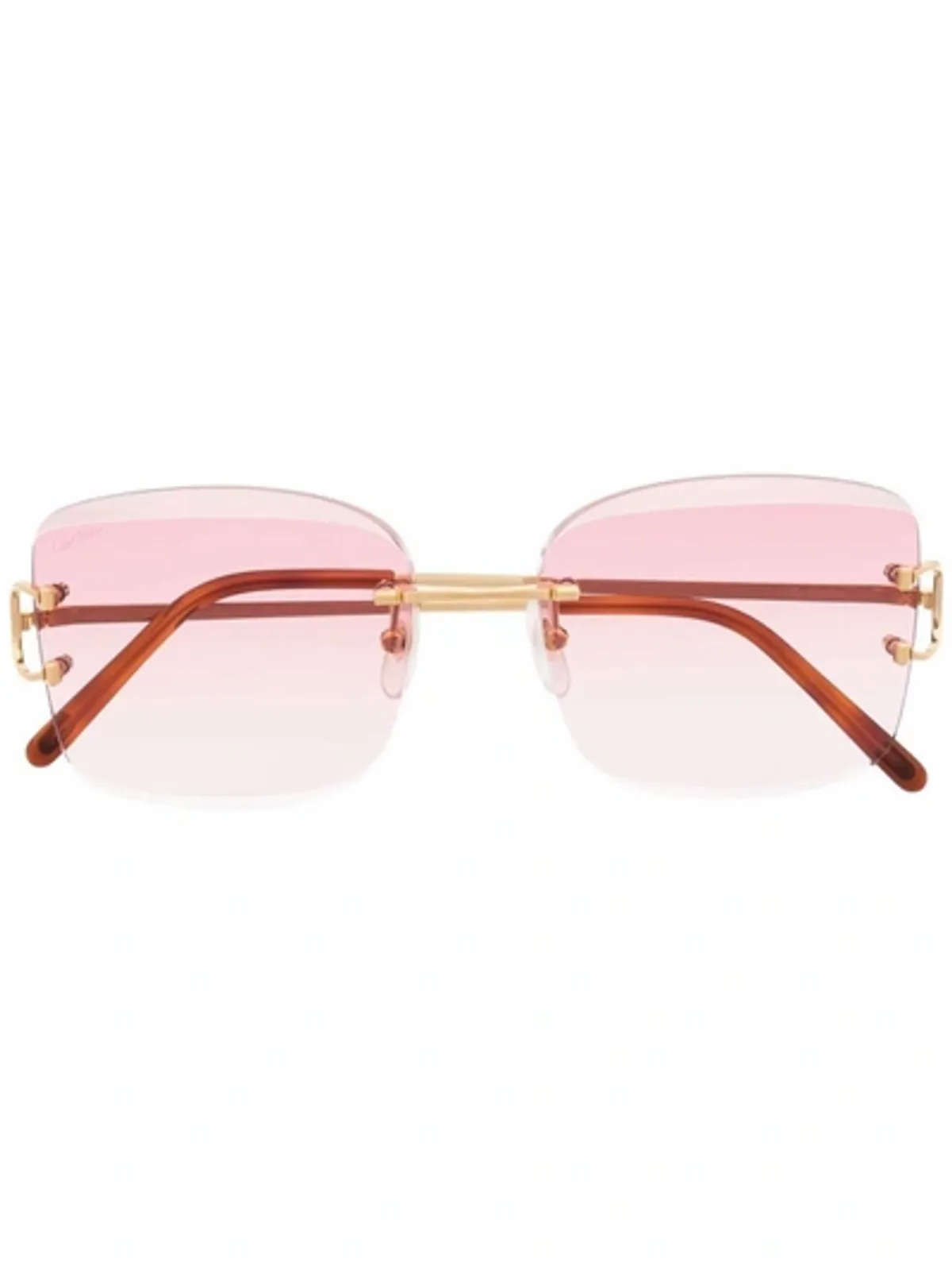 Cartier Square Frame Gradient Sunglasses