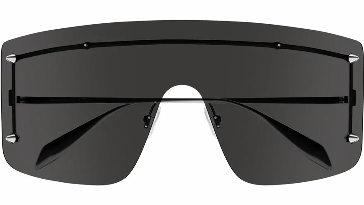 Alexander McQueen Am0412s Metal Sunglasses In Silver