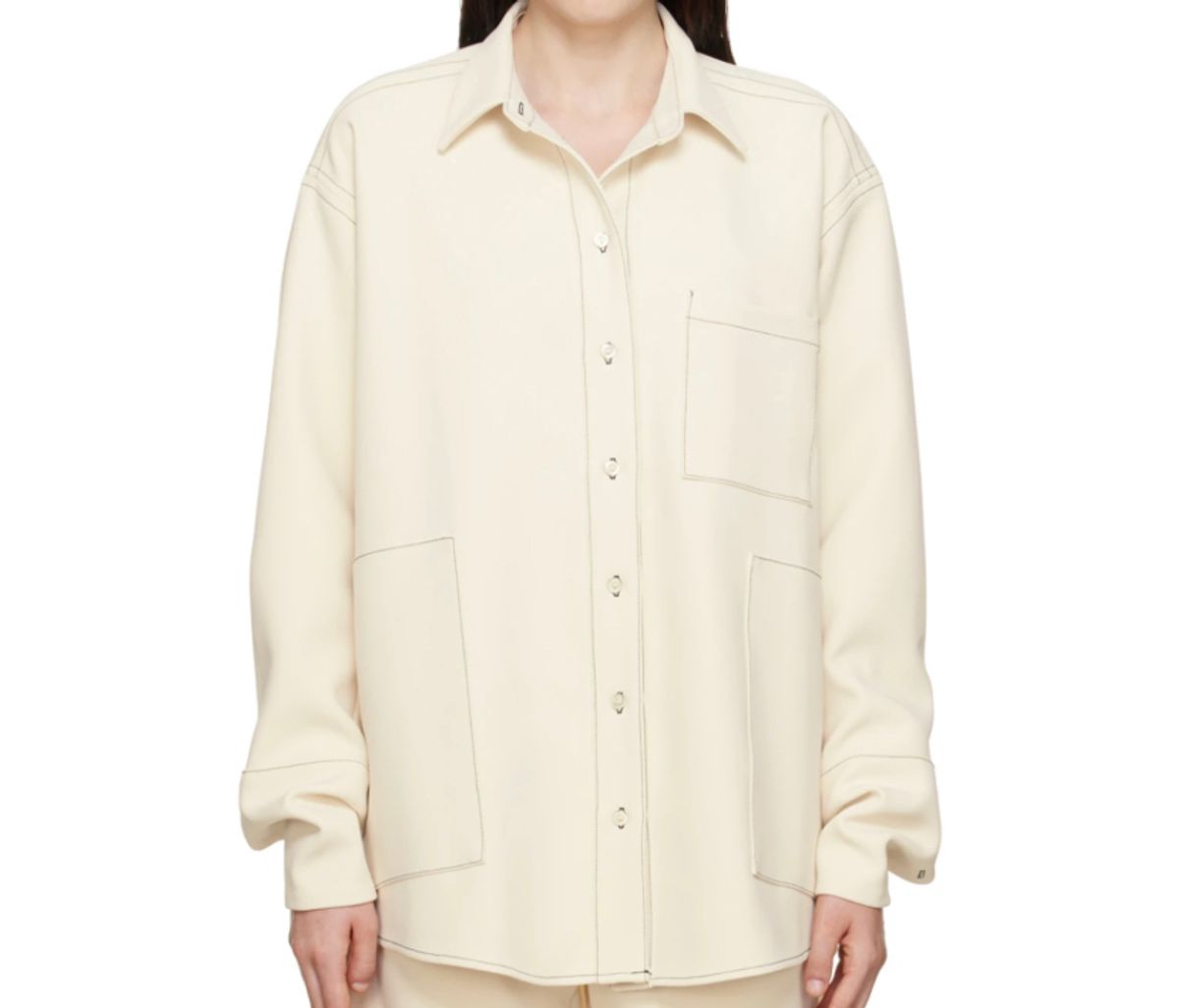 Paris Georgia Off-White Contrast Shirt