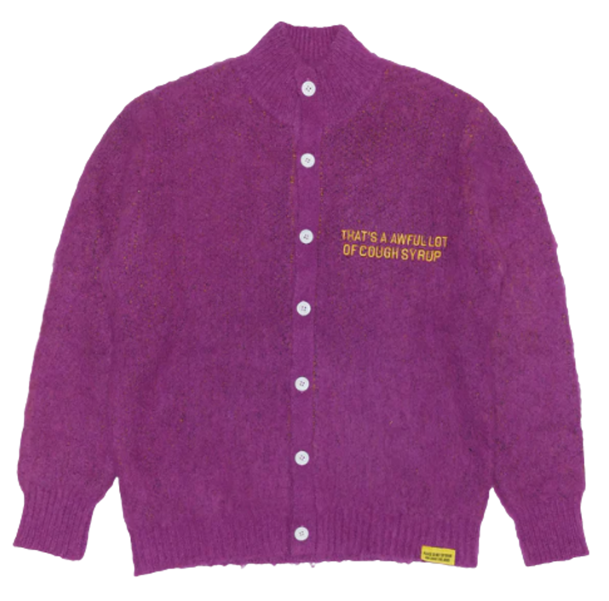 Awful Lot of Cough Syrup Mohair Purpke Cardigan