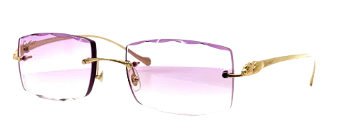 Cartier Panthere Titanium Orchid Gradient Glasses