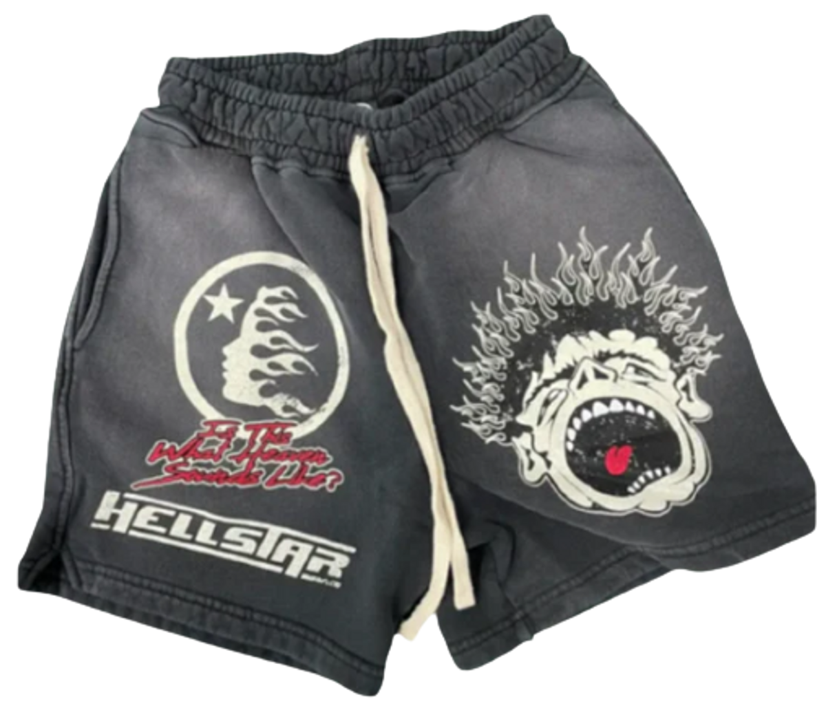 Hellstar Black Logo Sweatshorts
