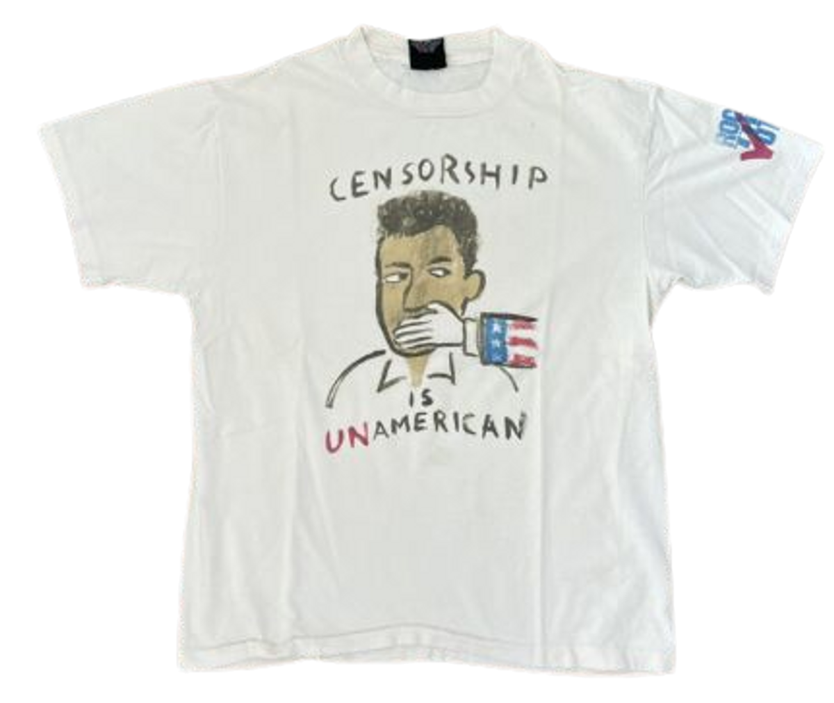 Vintage Censorship Unamerican MTV Rock the Vote T-Shirt