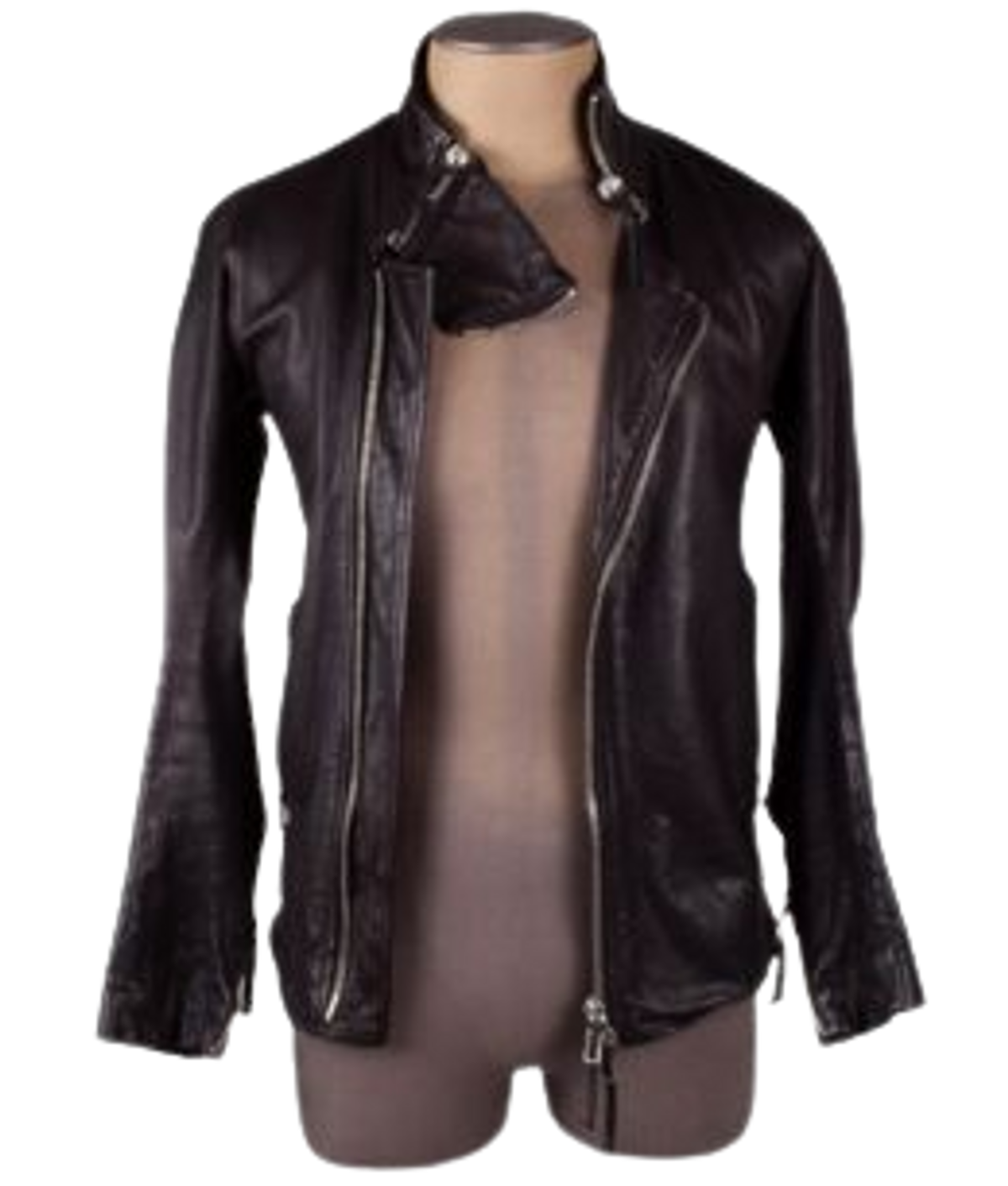 11 by Boris Bidjan Saberi Black Leather Jacket