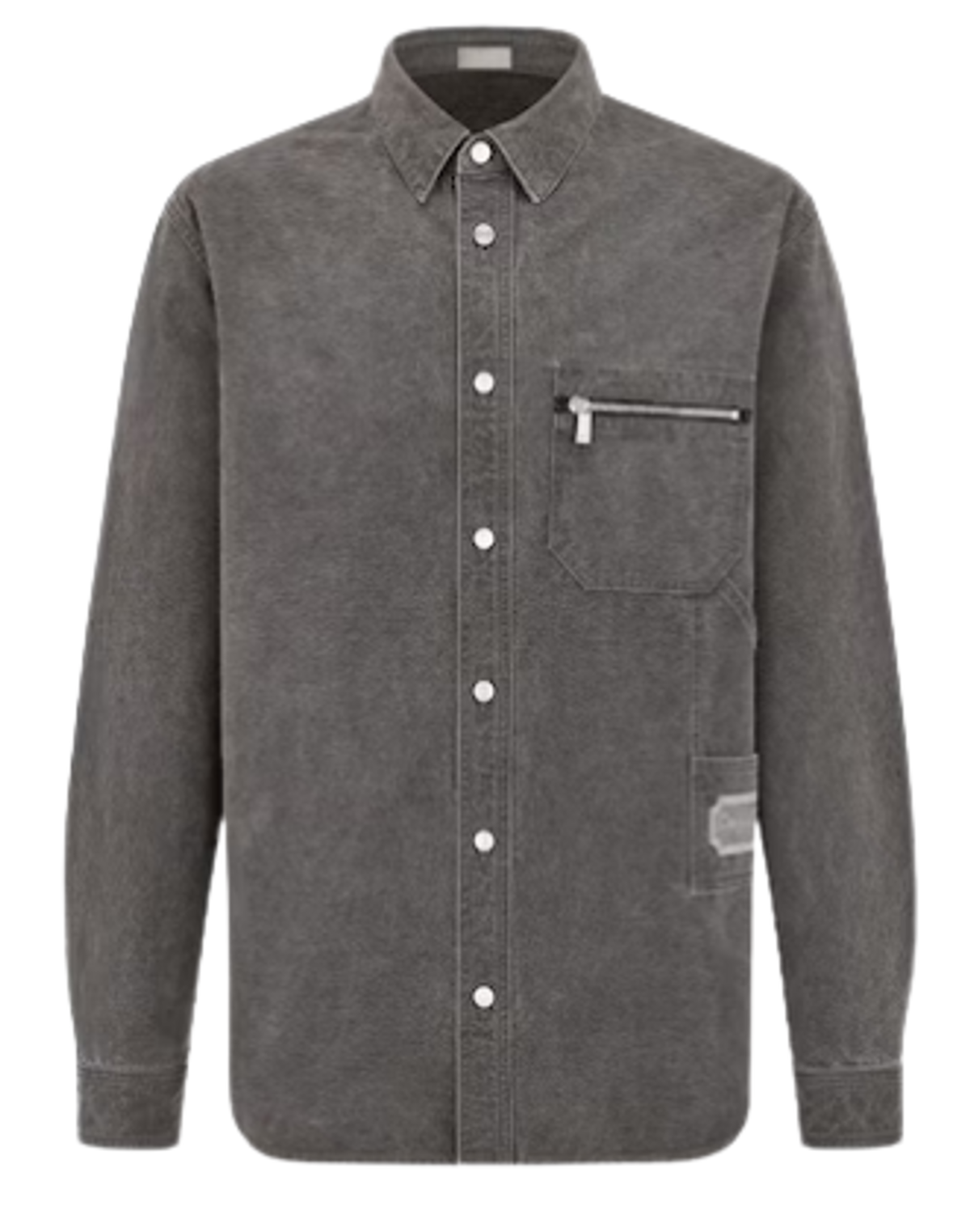 Dior Gray Cotton Denim Overshirt