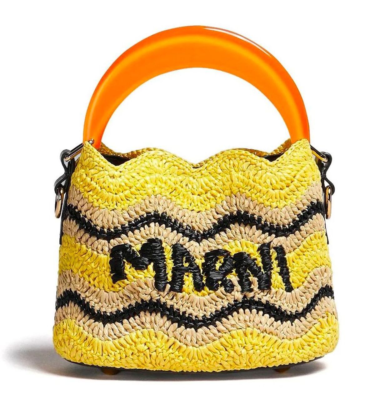 Marni × No Vacancy Inn Venice Yellow Mini Bucket Bag