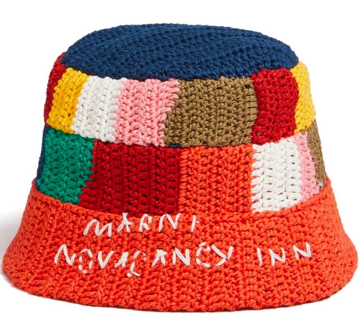 Marni × No Vacancy Inn Cotton Print Bucket Hat
