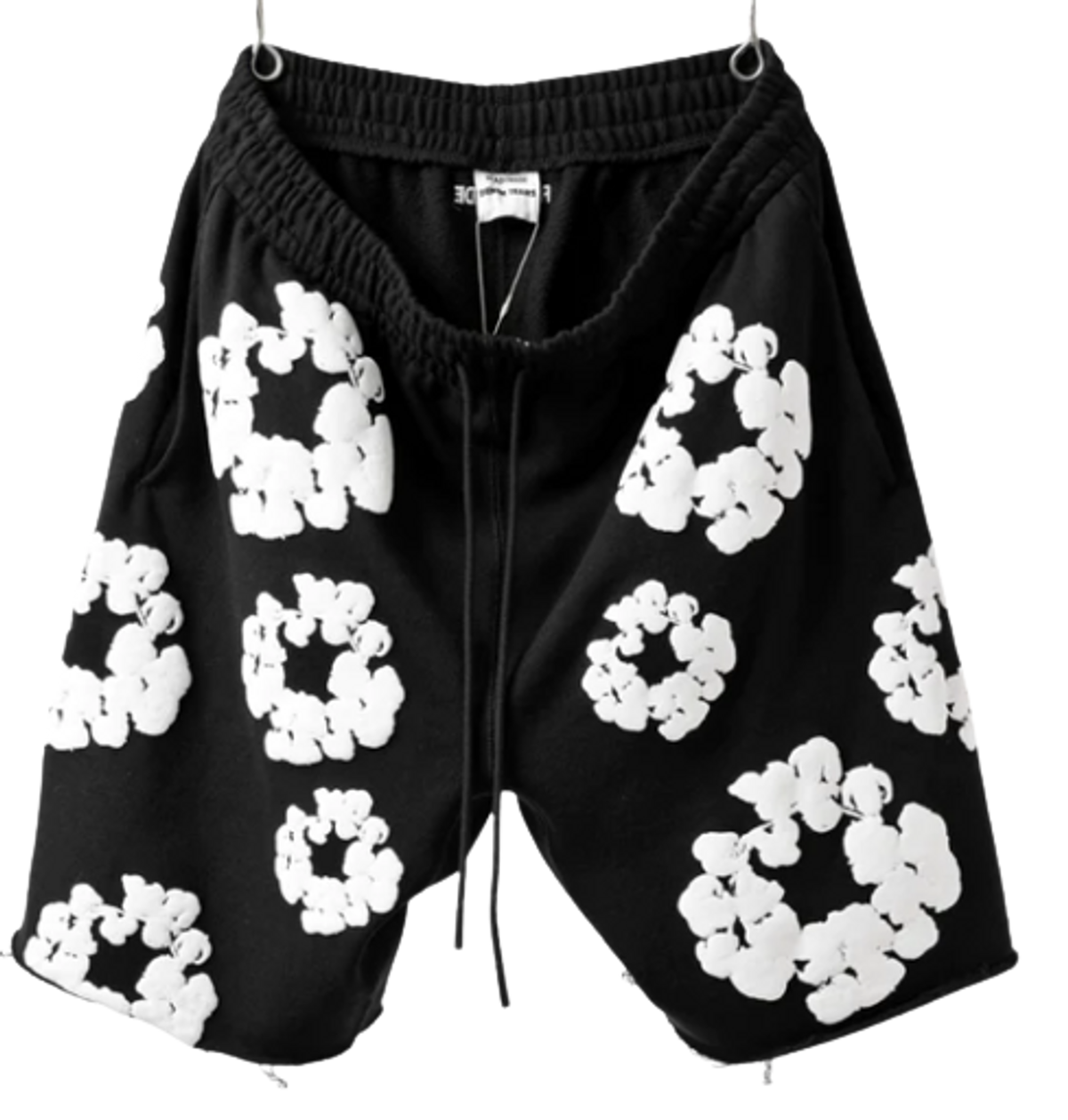 Readymade × Denim Tears Cotton Wreath Black Shorts