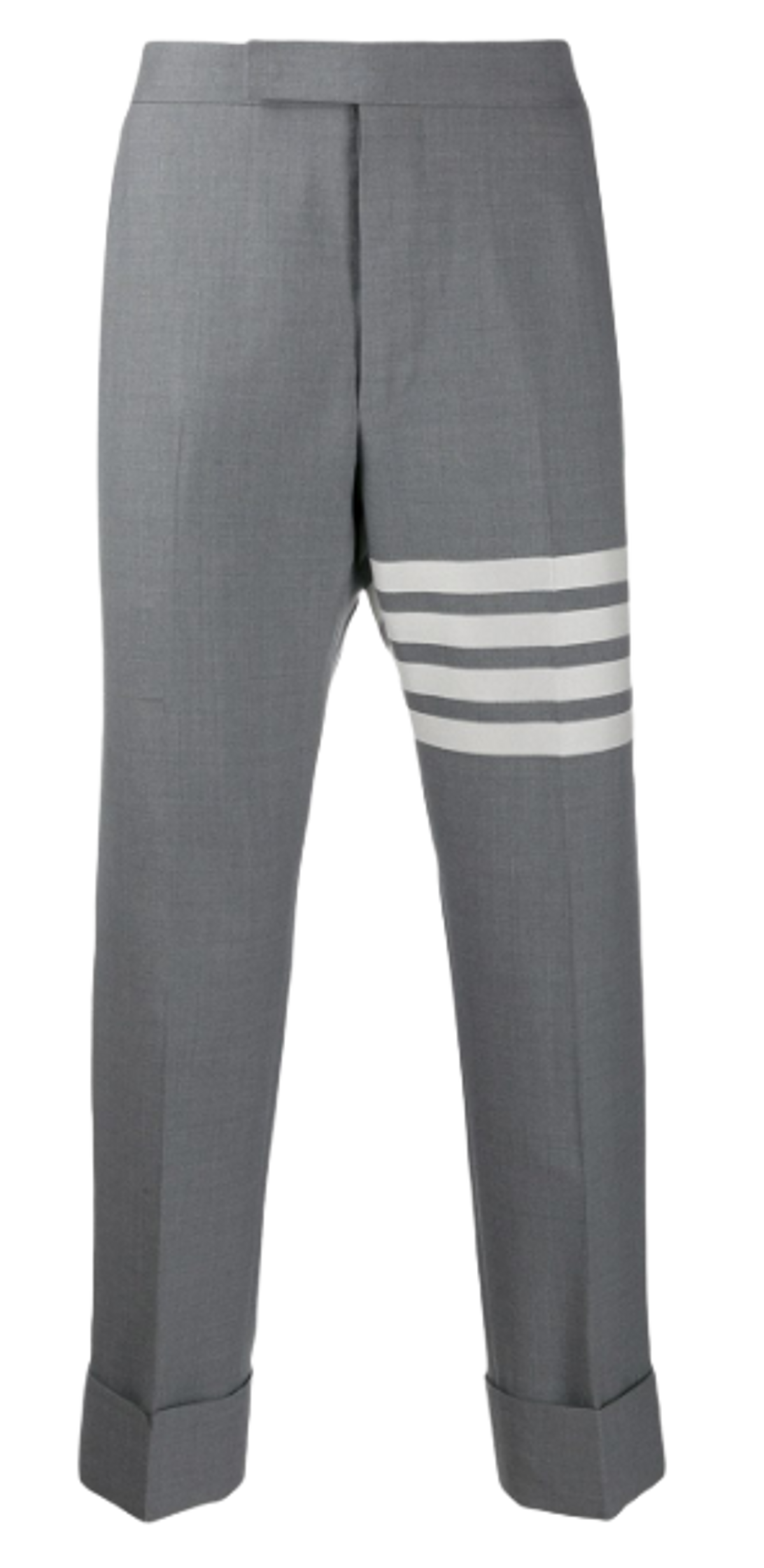 Thom Browne 4 Bar Plain Grey Weave Suiting Trousers
