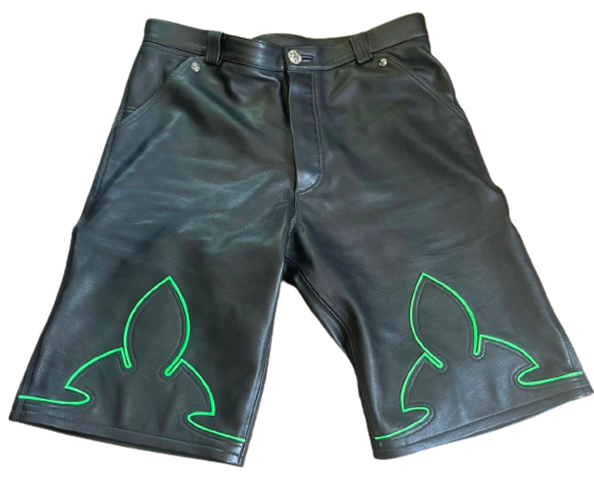 Chrome Hearts Leather Carpenter Shorts