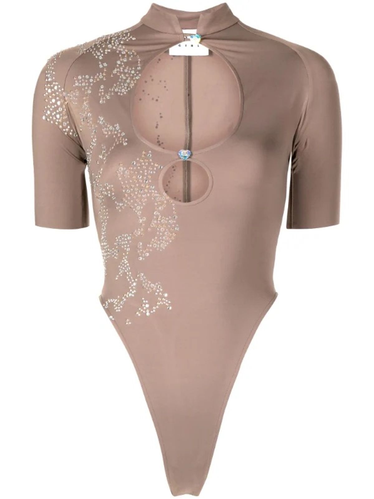 Poster Girl Daisy Crystal-Embellished Bodysuit