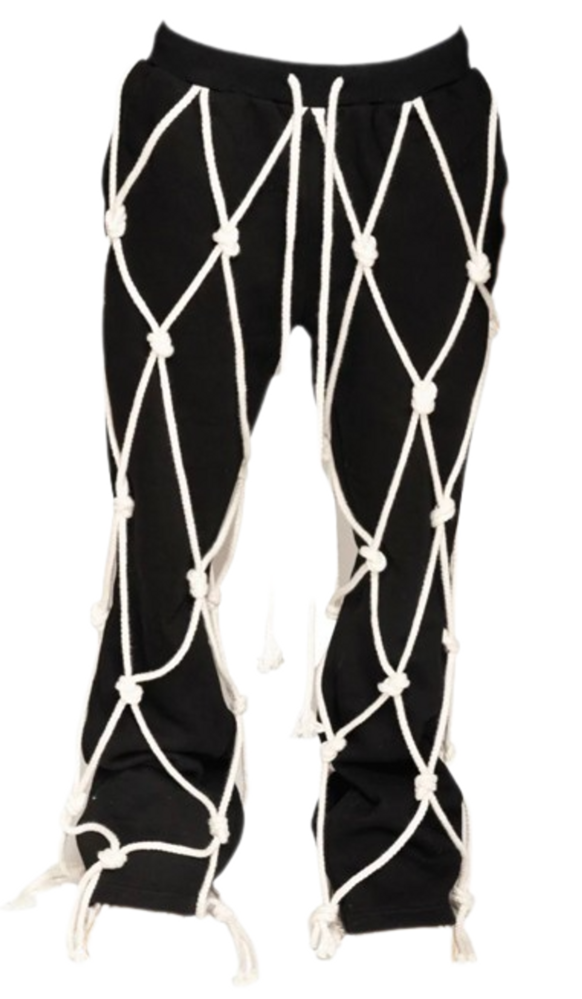 Don't Let Mom Find Out Knot Black Sweatpants