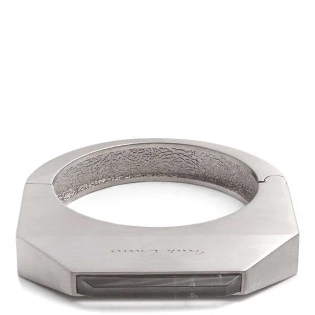 Rick Owens Silver-Tone Rock Crystal Bracelet