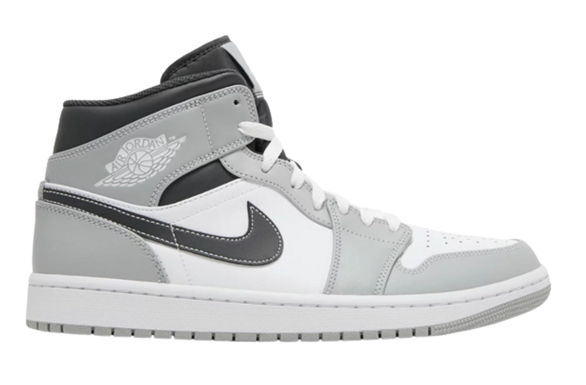 Nike Air Jordan 1 Mid Light Smoke Grey Sneakers