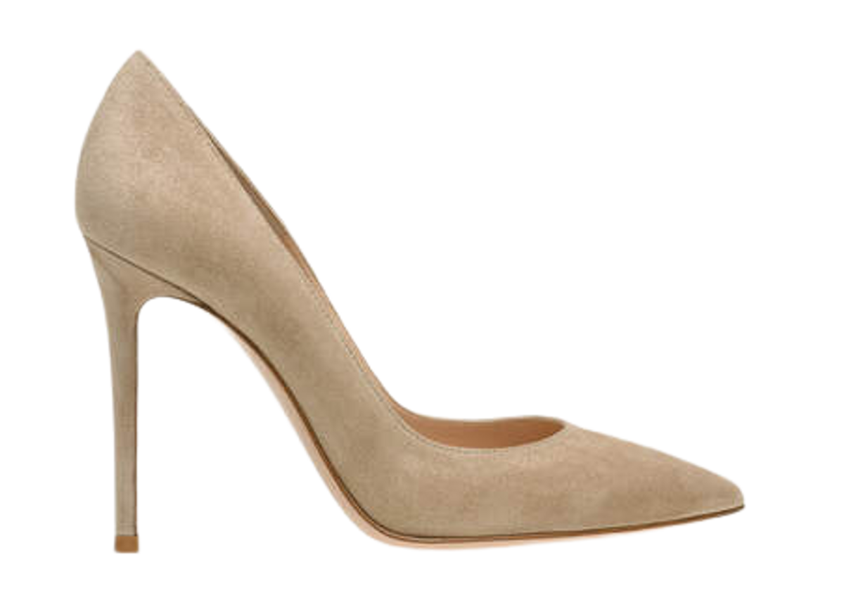 Gianvito Rossi Bisque Suede Pumps