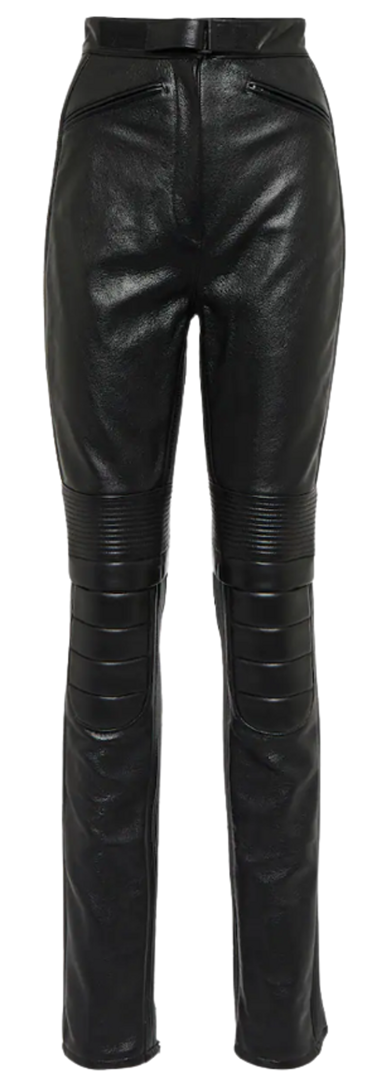David Koma High-Rise Leather Pants