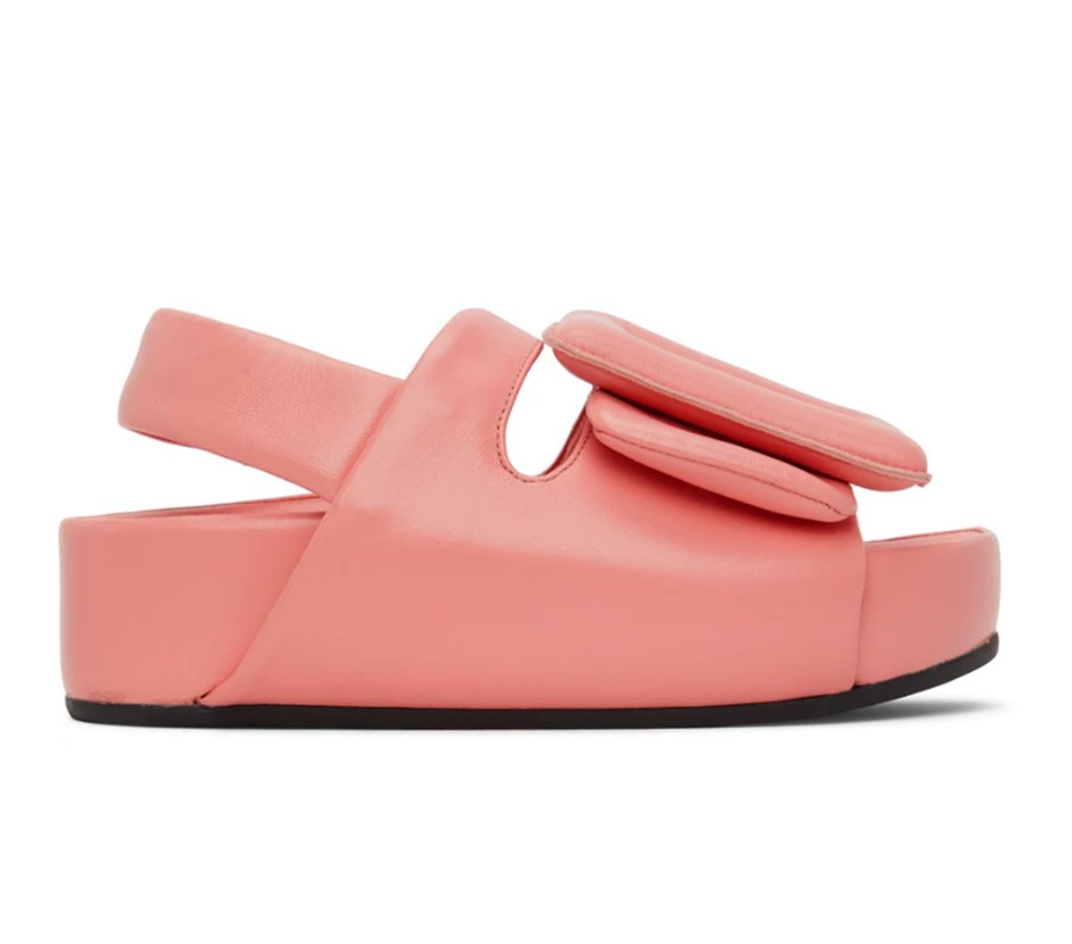 BOYY Pink Slingback Puffy Platform Sandals