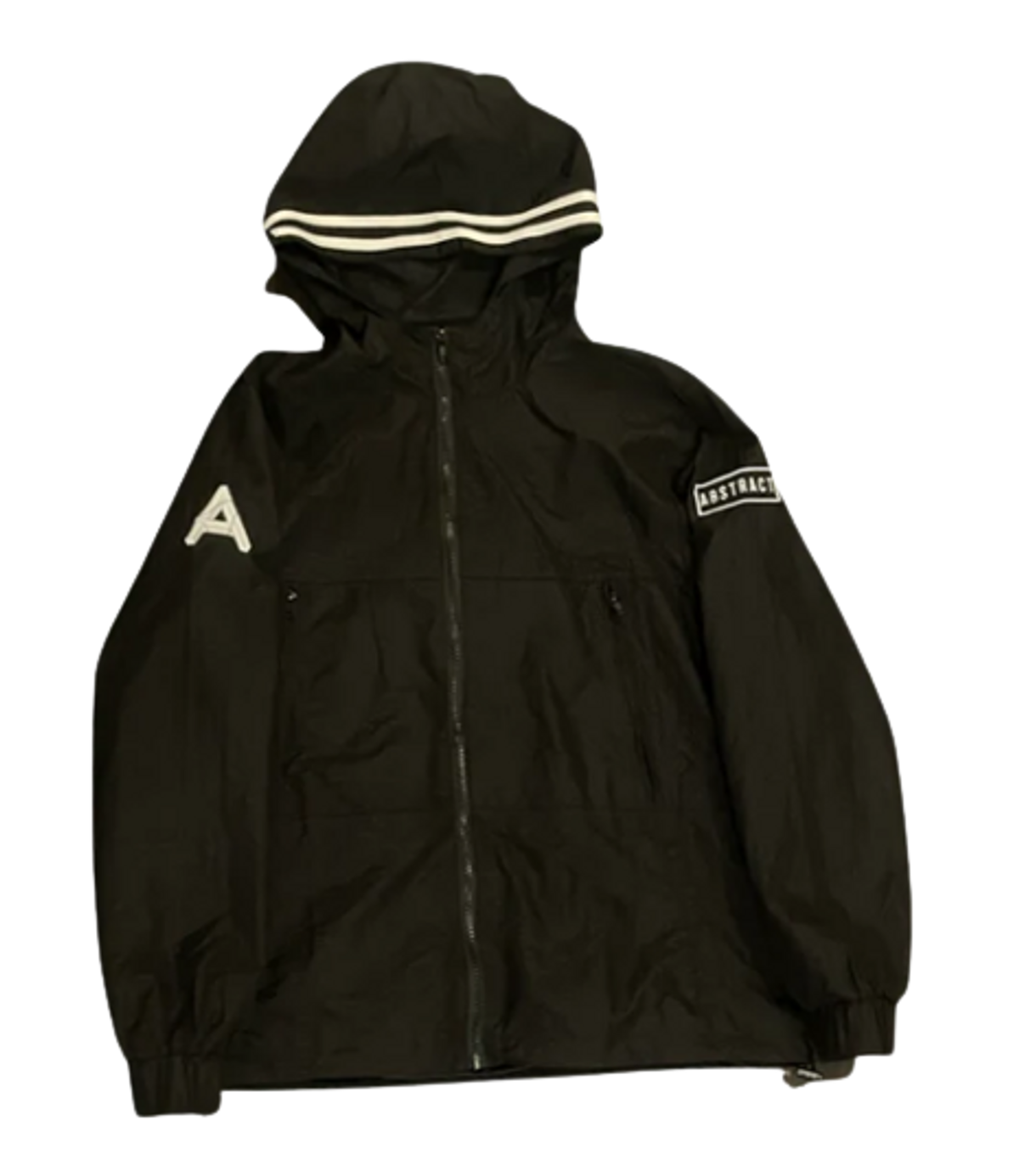 Abstract Clothing Co. Black Nylon Logo Windbreaker