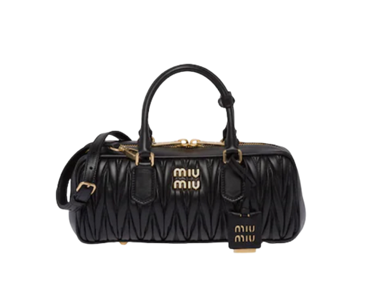 Miu Miu Matelassé Nappa Leather Top-Handle Bag