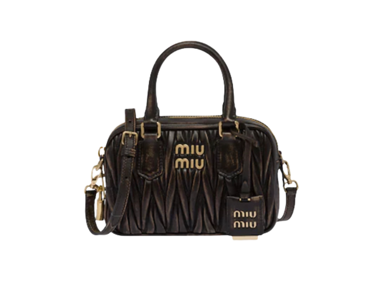 Miu Miu Matelassé Nappa Leather Top-Handle Bag