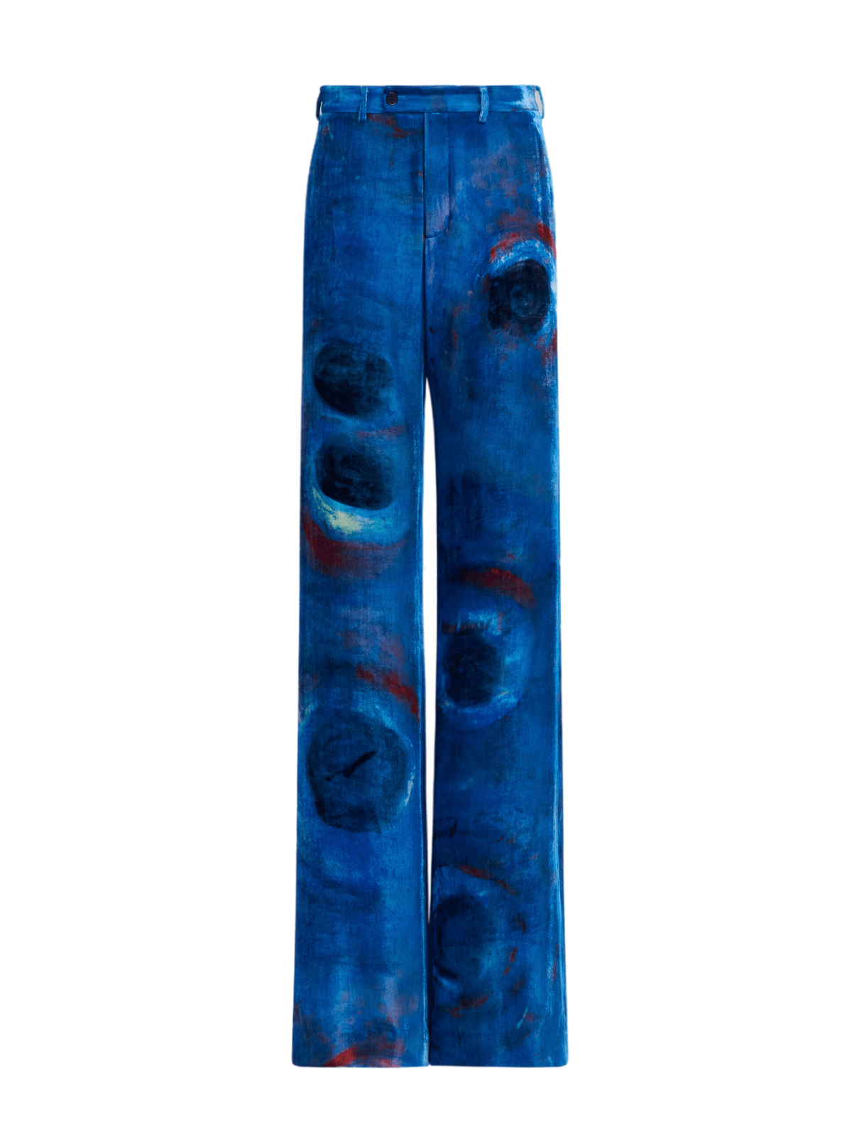 Marni Velvet Buchi Blu Trousers
