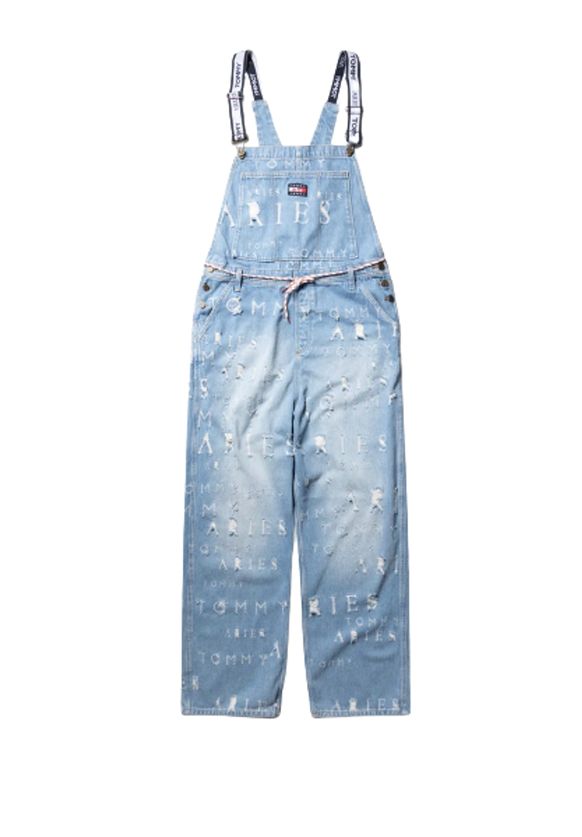 Tommy Hilfiger × Aries Logo Destroyed Denim Dungaree