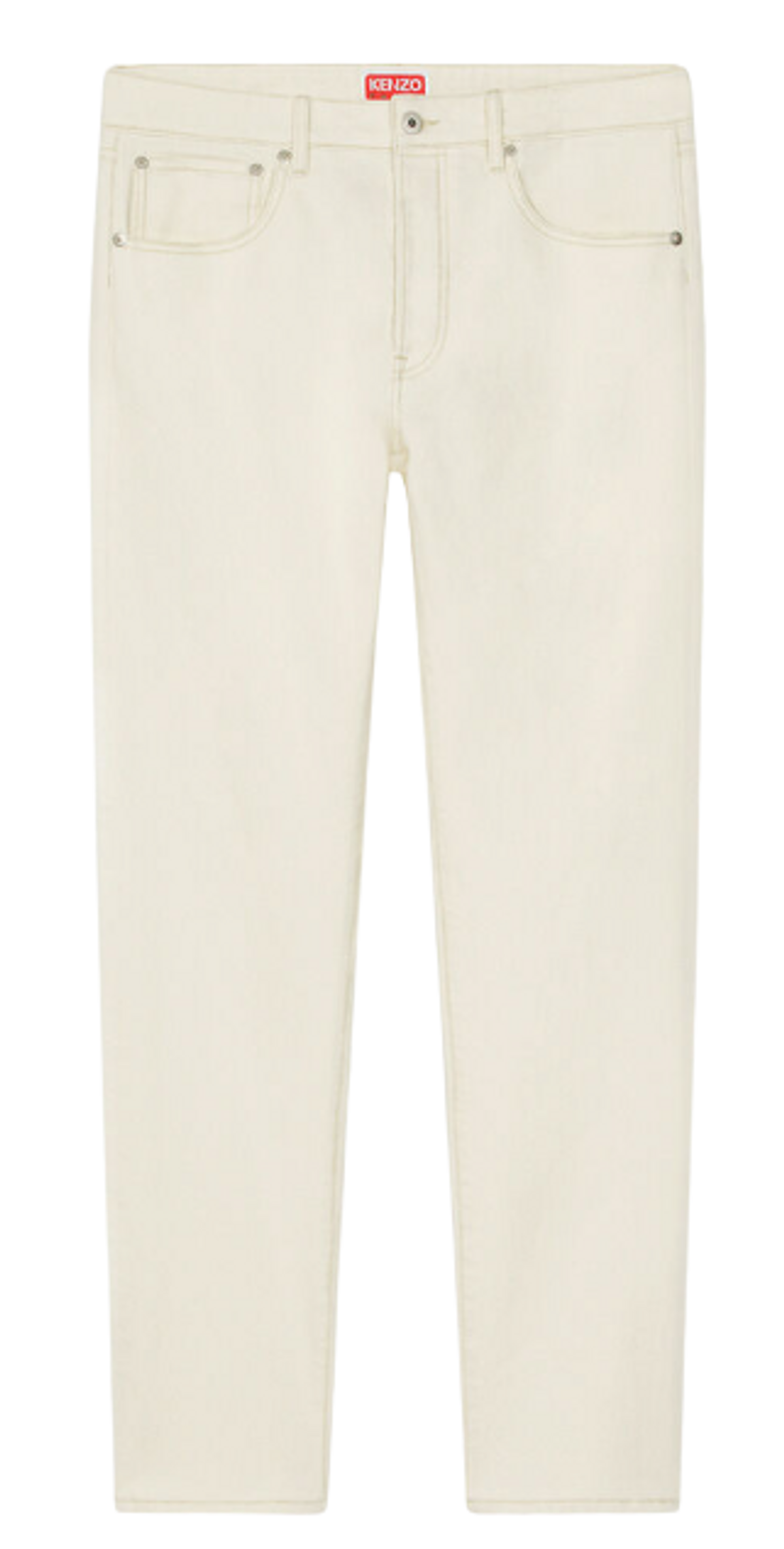 Kenzo Bleached White Bara Slim-Fit Denim Jeans