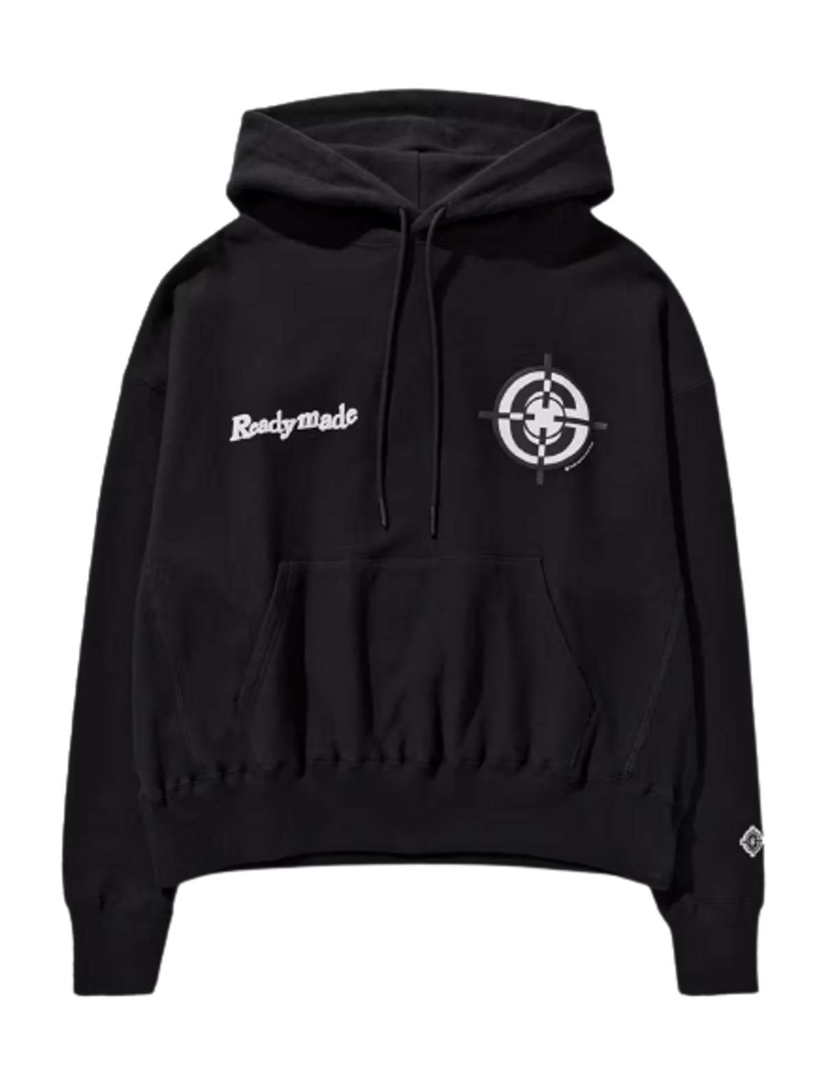 Readymade Black Graphic-Print Cotton Hoodie