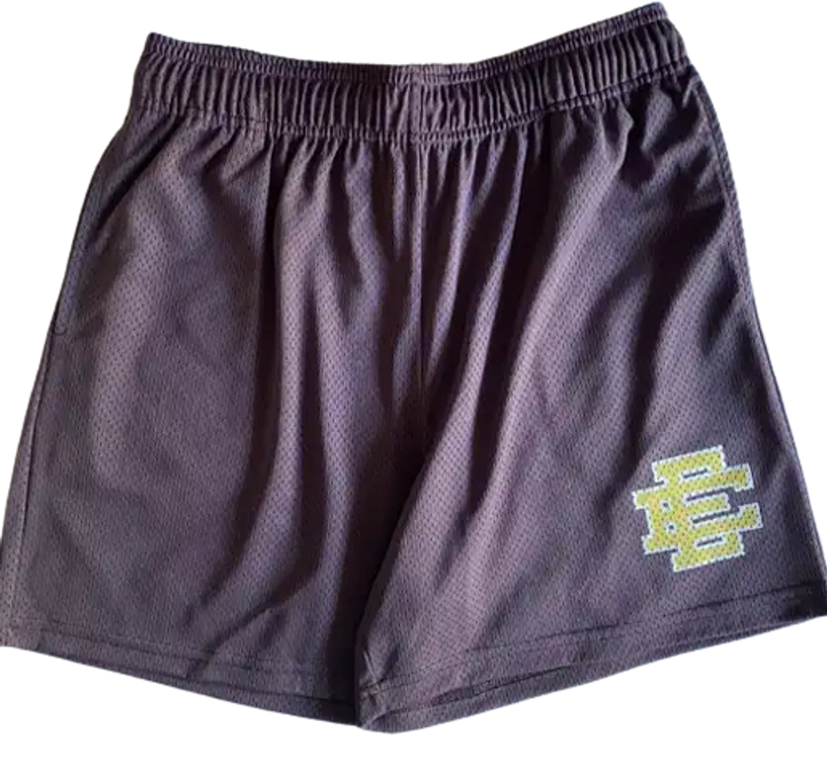 Eric Emanuel Violet And Yellow Logo Shorts