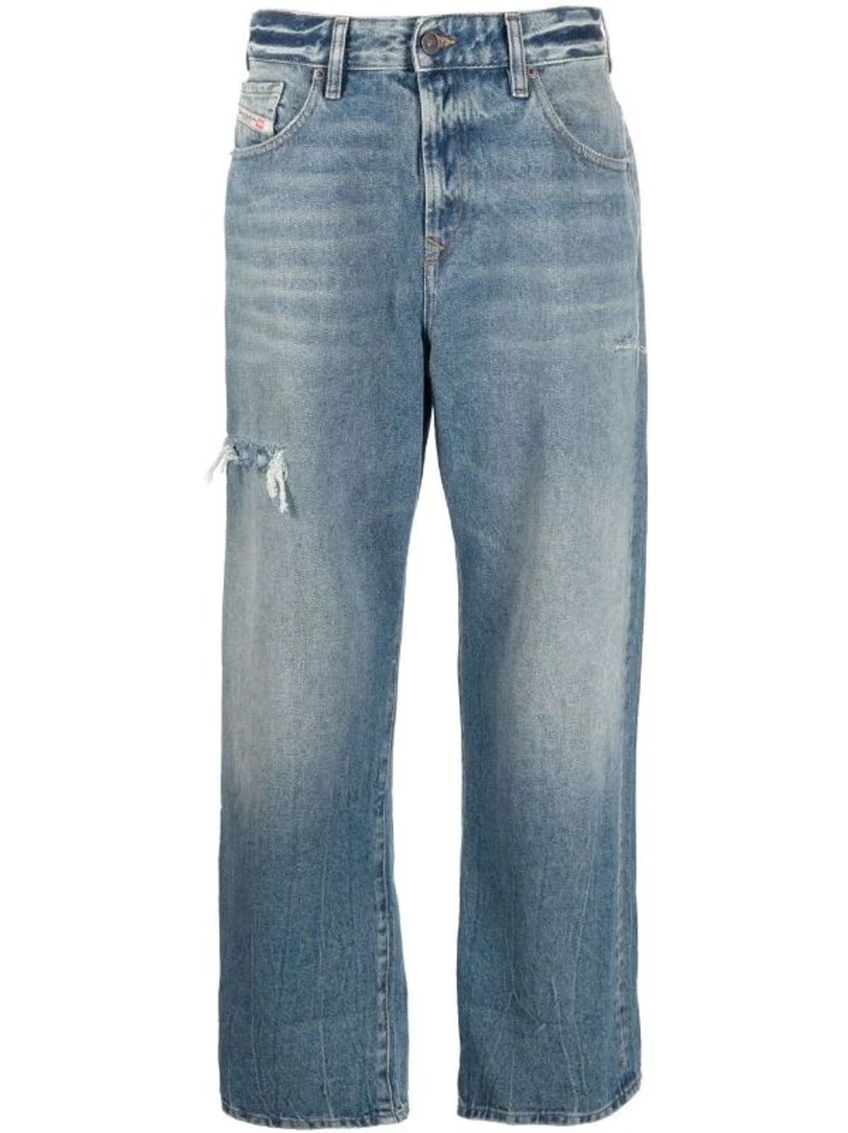 Diesel 1999 Straight-Leg Distressed Jeans