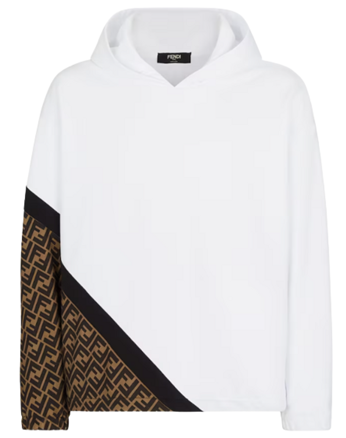Fendi White Sweatshirt With Floral Embroidery
