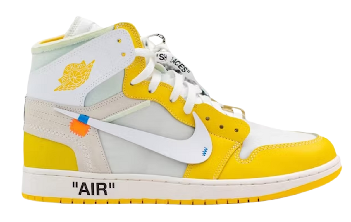 Nike × Off-White Air Jordan 1 Retro High Canary Yellow Sneakers
