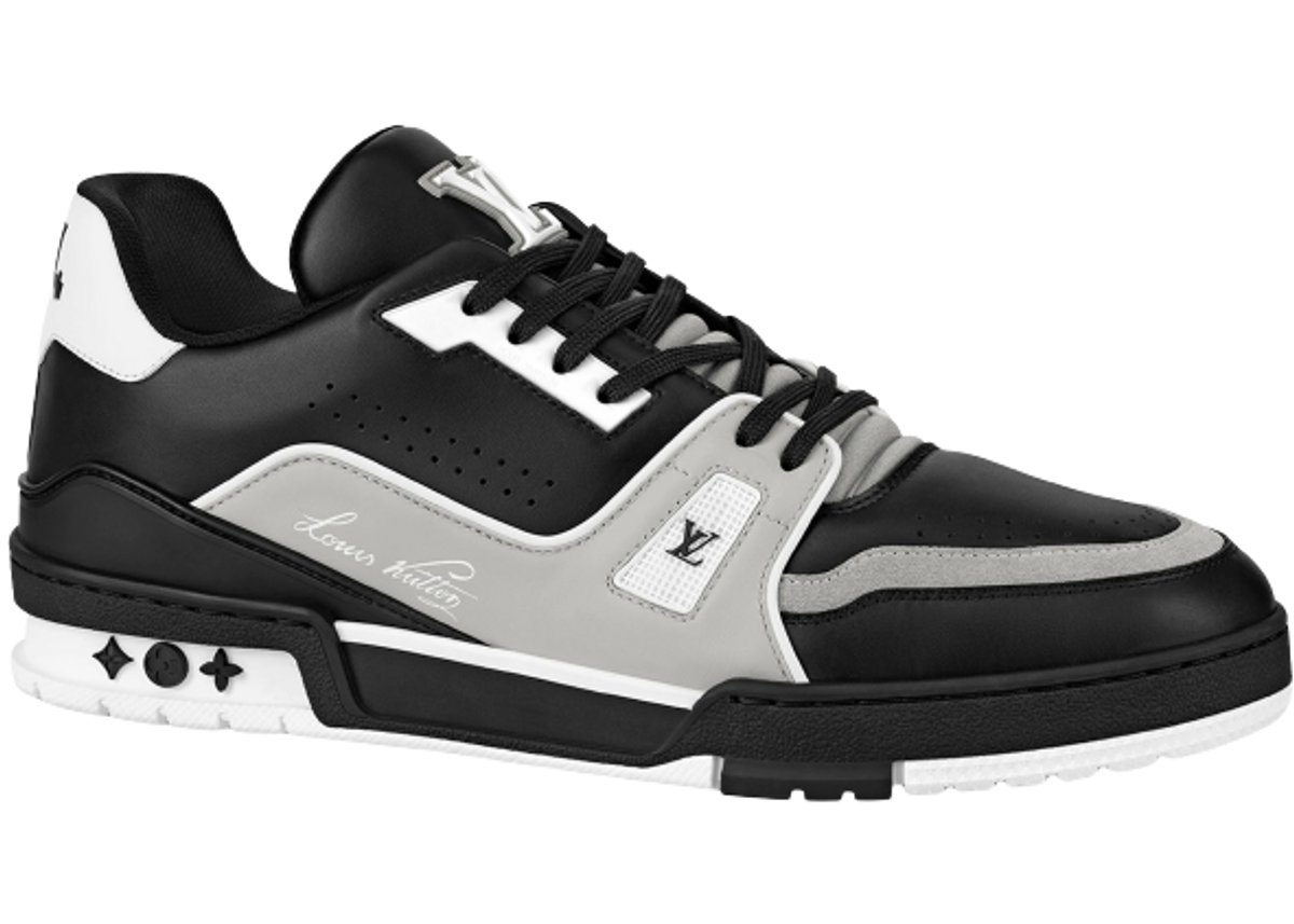 Louis Vuitton Trainer Black Grey White Sneakers