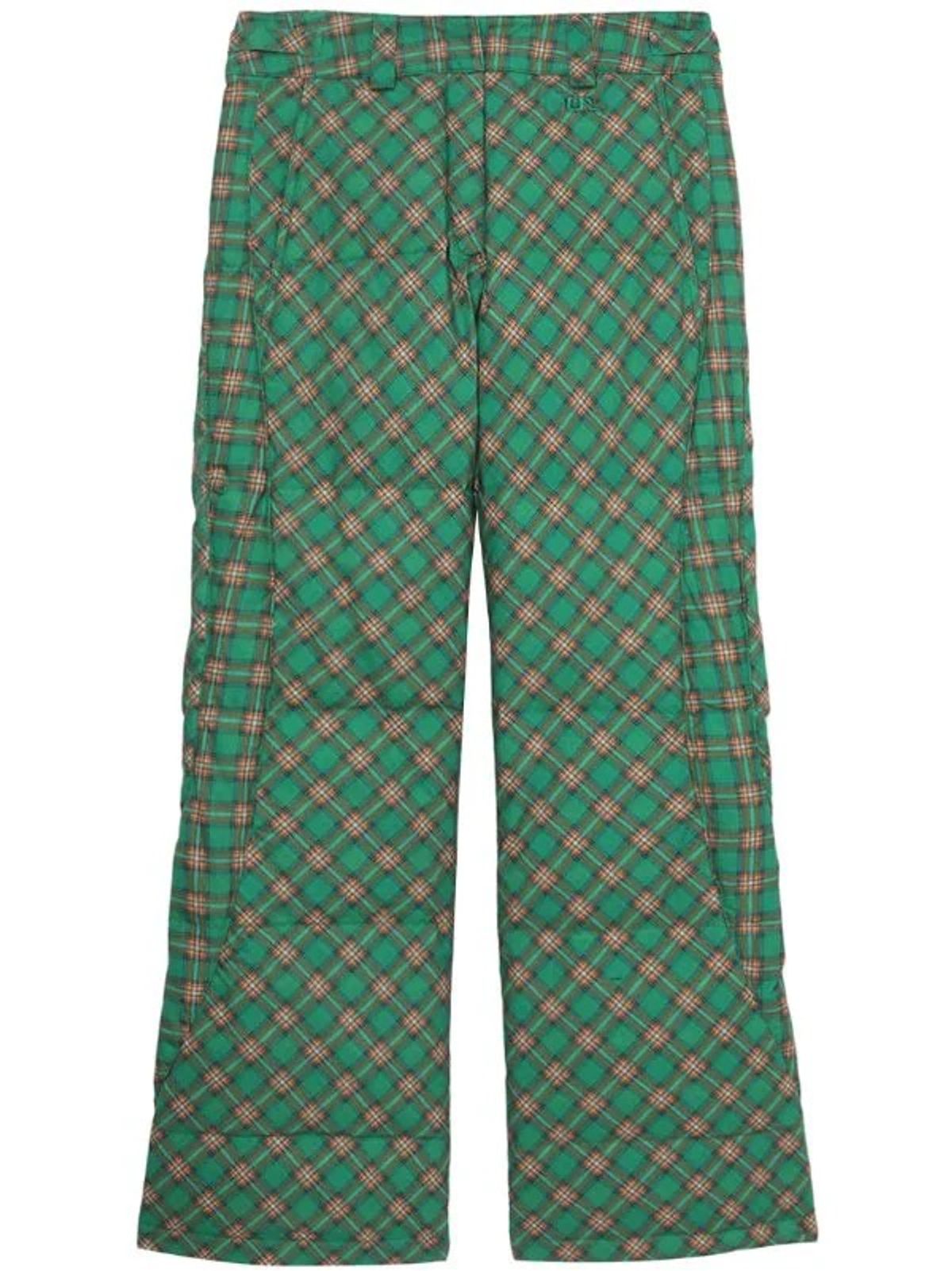 ERL Graphic-Print Cotton Padded Trousers