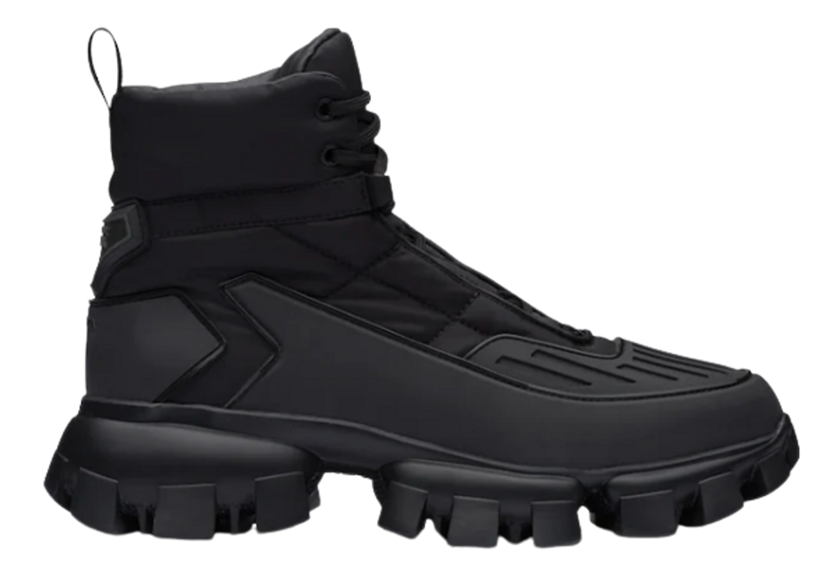 Prada Black Cloudbust Thunder High Top Sneakers