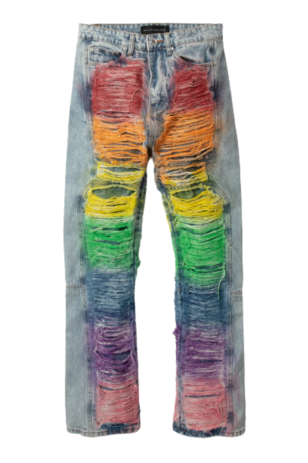 Who Decides War Roygbiv Distressed Signature Denim Jeans