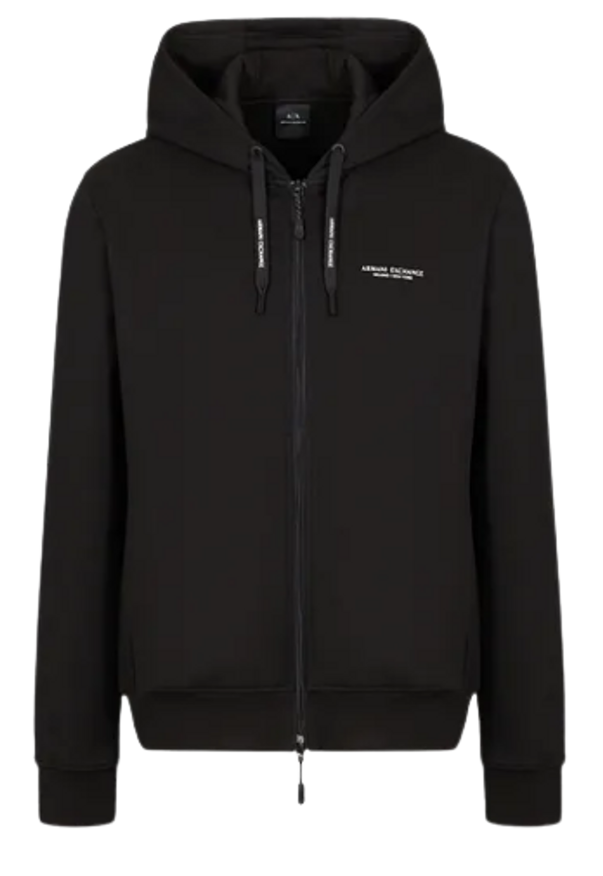 Giorgio Armani Milano New York Zip Up Black Hoodie