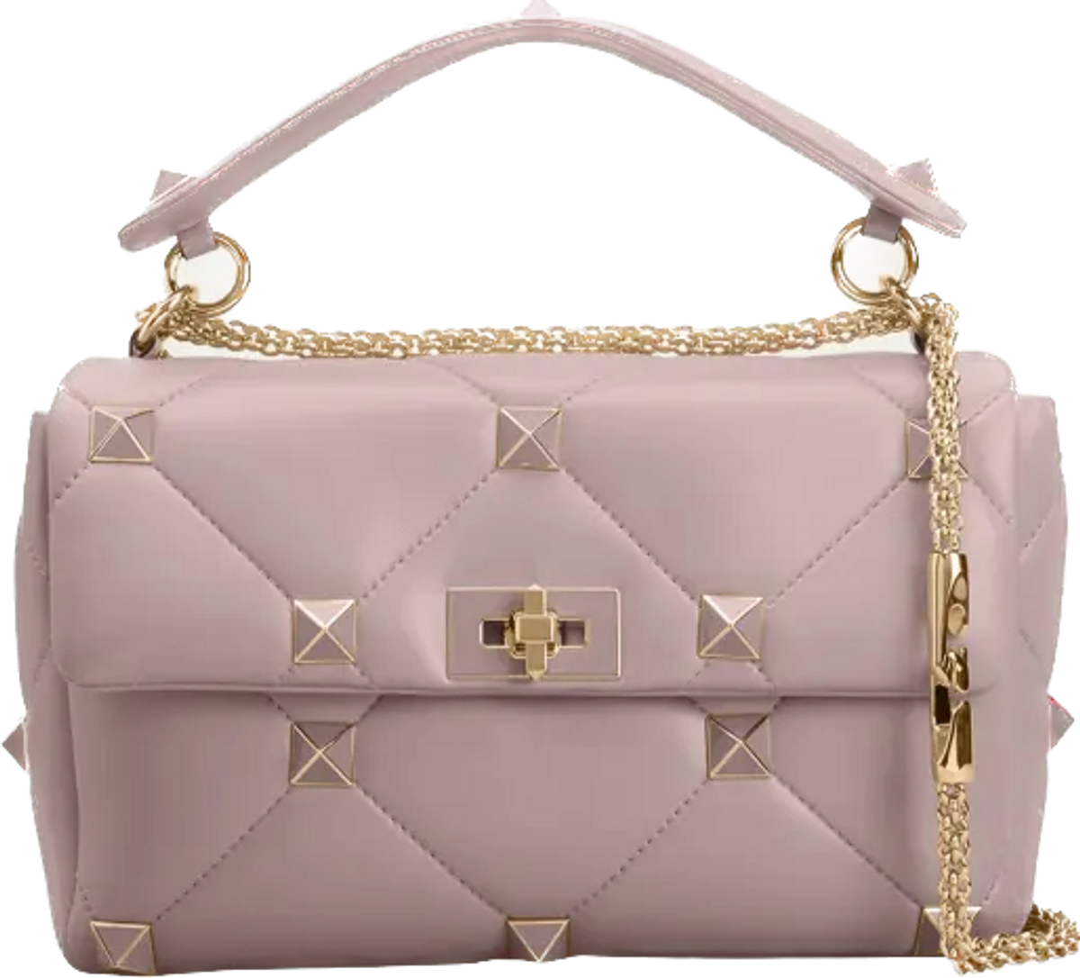 Valentino Garavani Roman Stud Large Leather Shoulder Bag
